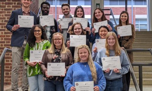 Group of the Poster & Service Award recipients.